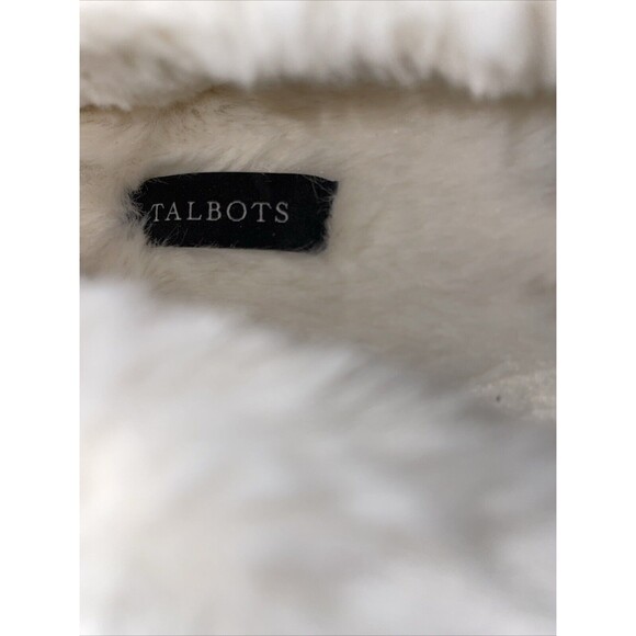 Talbots Women’s Fleece Lined Slippers Sz 9 M Purple Leather Comfort Relaxed NWOB - Picture 2 of 12